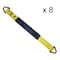 Tie 4 Safe 2" x 18" Axle Straps w/ Sleeve & D Rings, WLL: 3, 333 lbs., PK8 RT41A-18M18-Y-C-8 - alternate 1